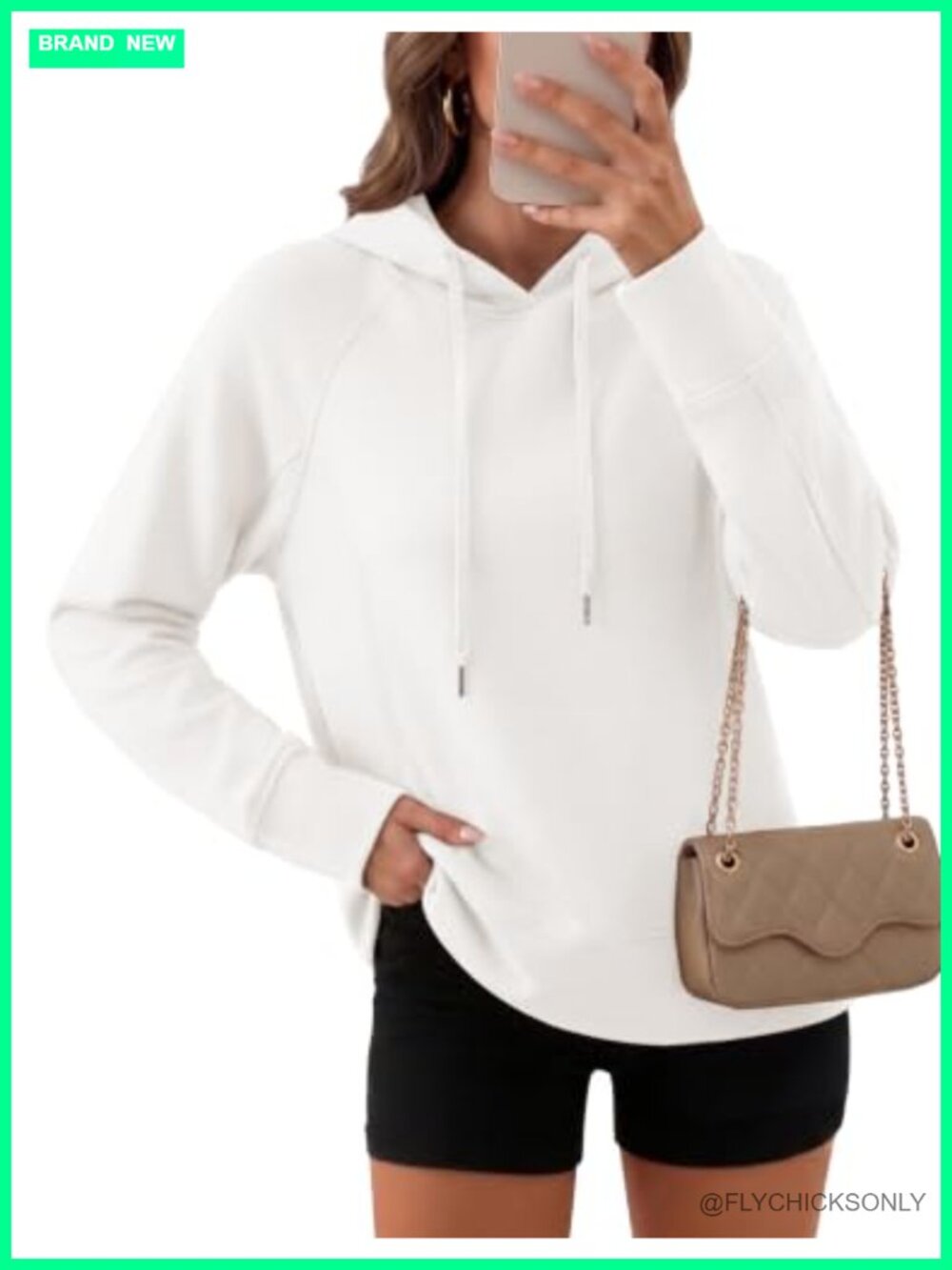 Lightweight Long Sleeve Pullover Hoodie for Women Casual Fitted Sweatshirt